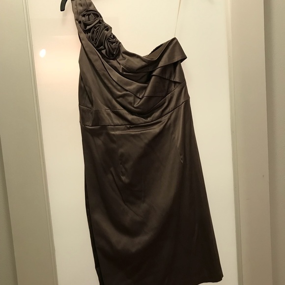 Studio Y One Shoulder Dress with Rosette Details - Picture 2 of 7